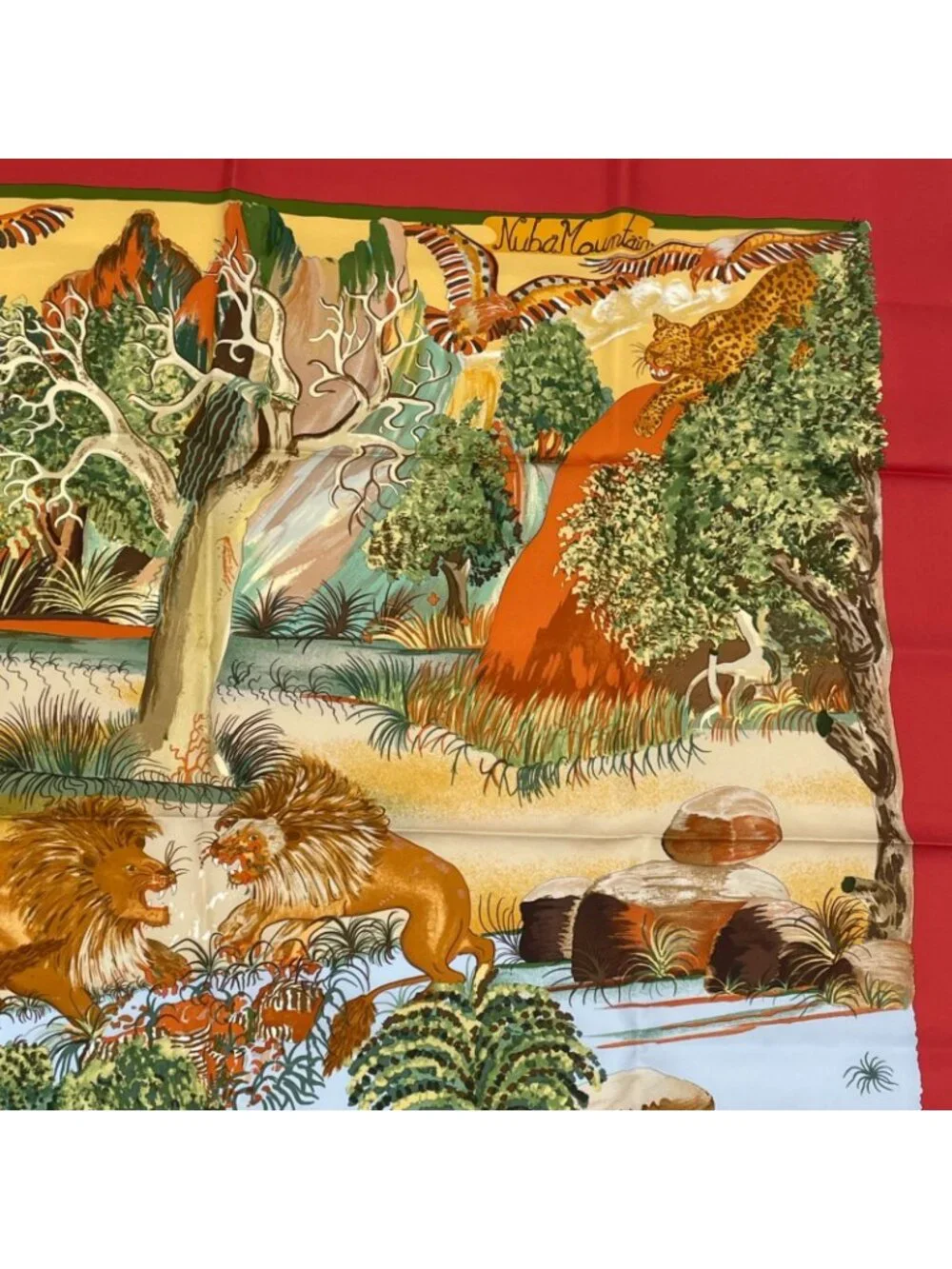 Hermes Carre 90 Nuba Mountain Scarf Silk 100% - Picture 5 of 7